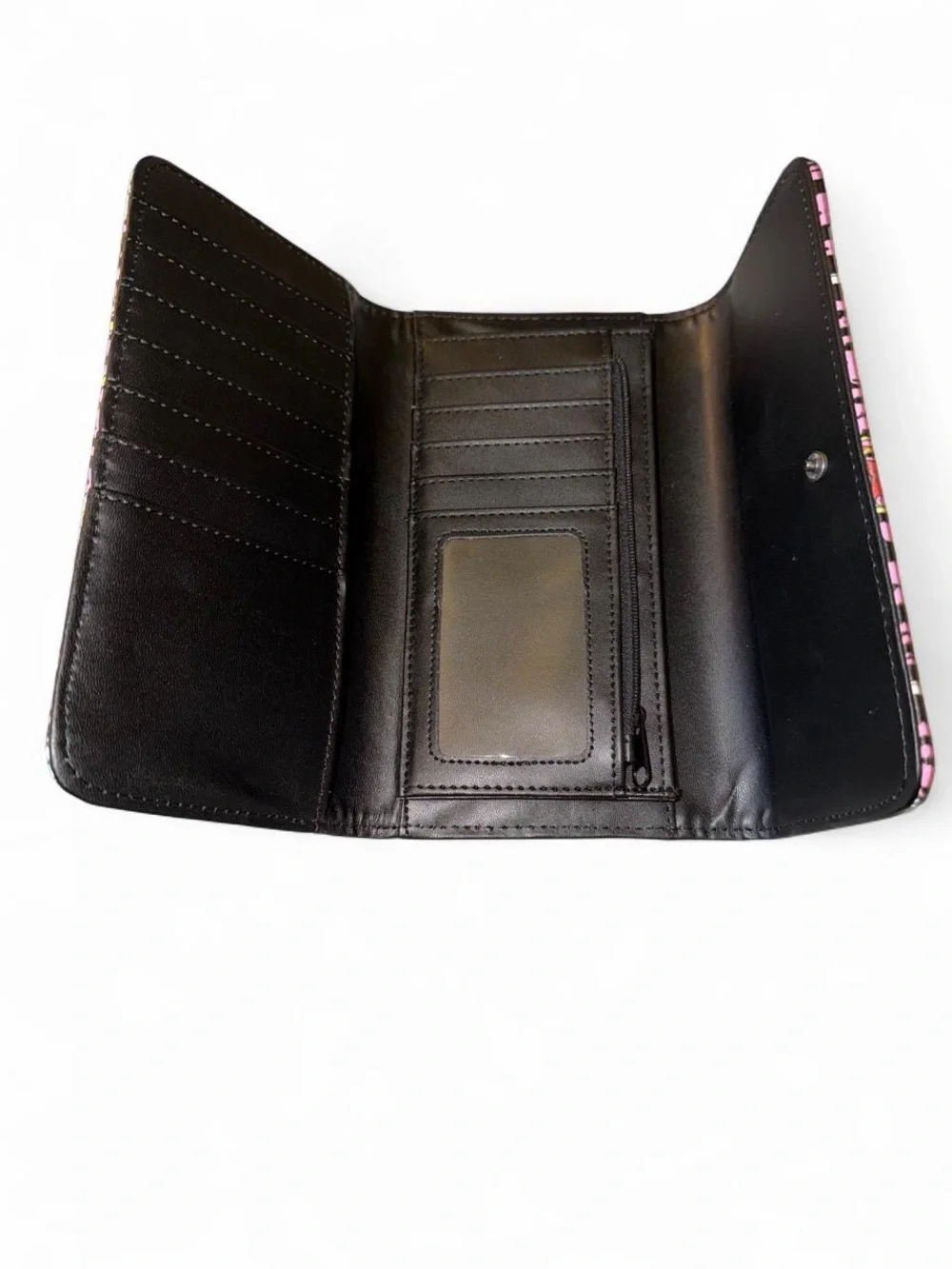 Ed Hardy Pink Tattoo-Print Foldover Wristlet Clutch